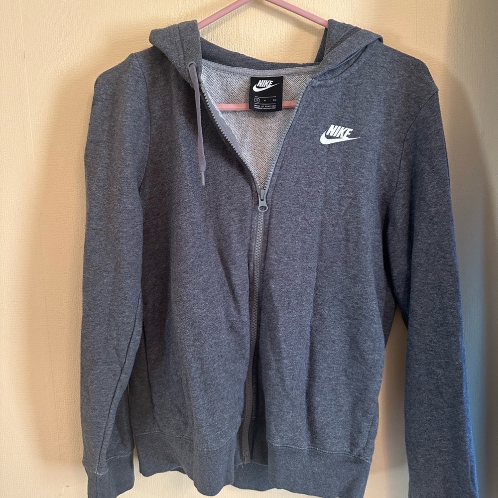 Women’s Nike Gray Zip Up Hoodie